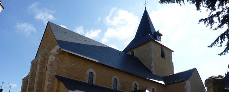 Photo L'&eacute;glise Saint Sylvestre - voyage Malicorne-sur-Sarthe
