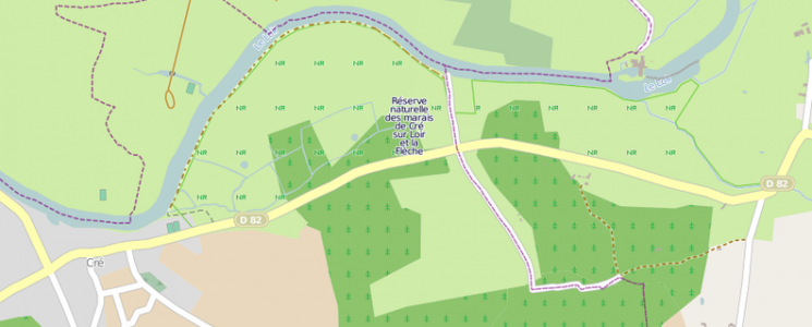 Photo Le Marais de Cr&eacute; sur Loir  - voyage La Flèche
