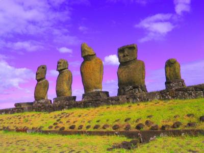 Photo Les Moa&iuml;s de l'&icirc;le de P&acirc;ques - voyage Hanga Roa